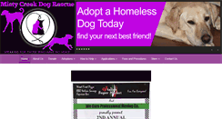 Desktop Screenshot of mistycreekdogrescue.com